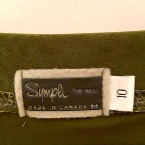 Hunter green silk shirt